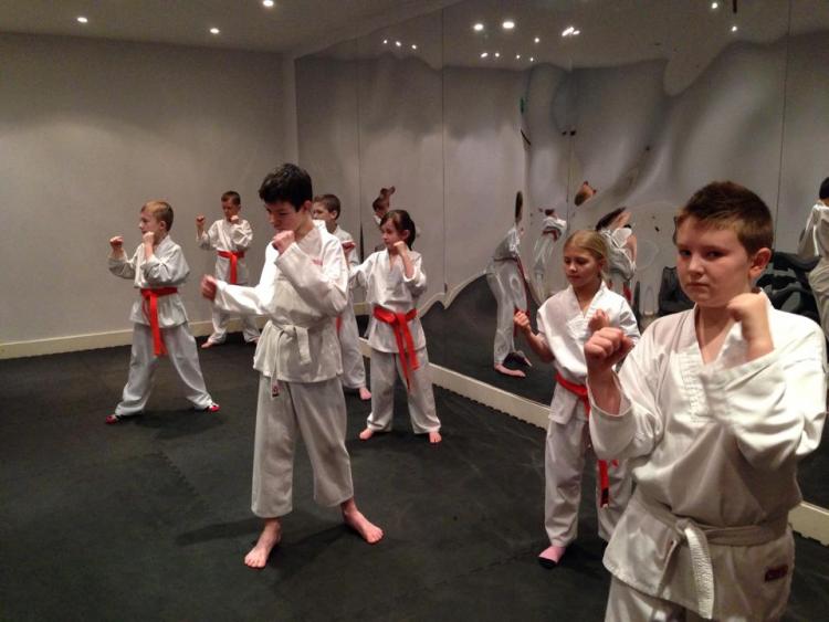 Kids martial arts class with BMMA