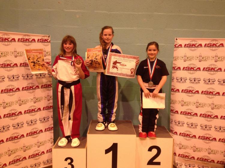 Martial arts certificate winners